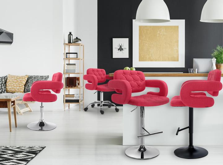 Immagine prodotto CLP Sgabello da bar Dublin FABRIC, rosso