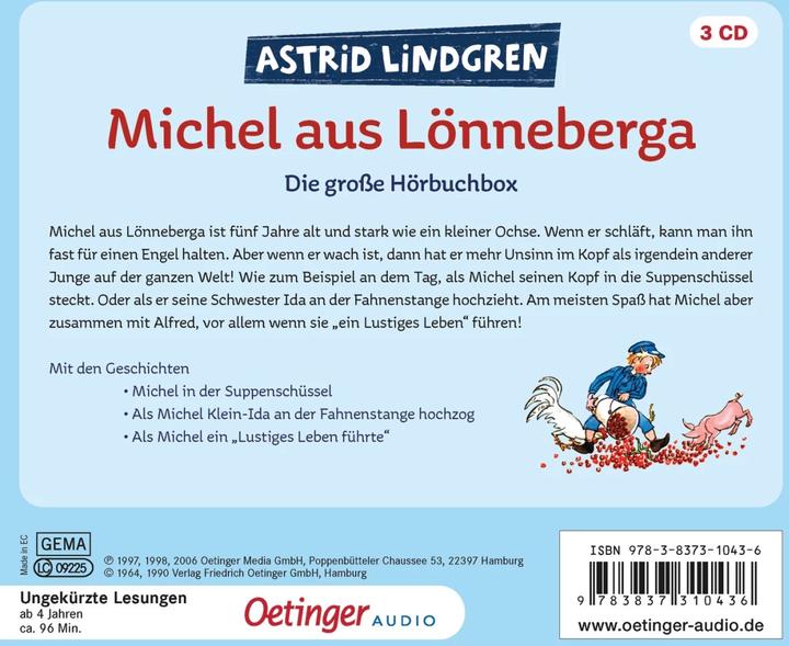 Actual product image Michel from Lönneberga. The big audio book box (Astrid Lindgren, German)