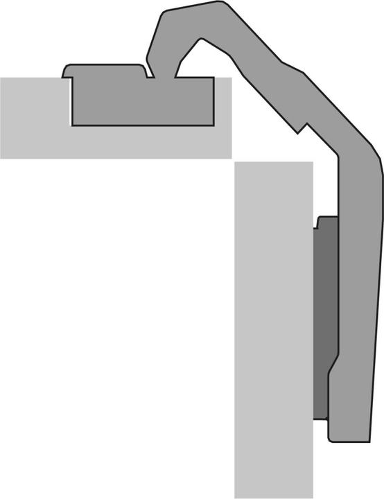 Actual product image Hettich Cerniere per ante a libro Intermat 9930, battuta con sormonto