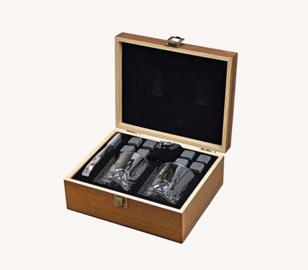 Actual product image G. Wurm Whiskey stone set, ice cube made of soapstone 2x2x (3 dl, 6 x, Whisky glass)