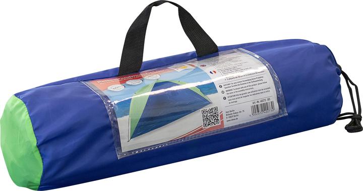 Produktbild Idena 40000 - Strandmuschel UV Schutz 60+, ca. 2,4 x 1,25 x 1,25 m, leicht und kompakt für den Trans (Strandzelt + Strandmuschel)