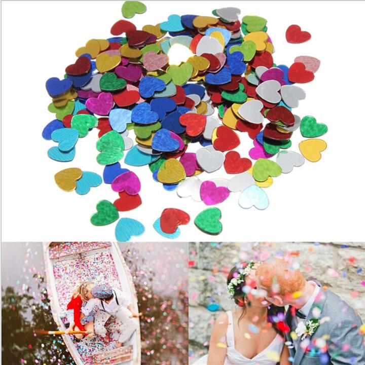Actual product image JTI 200 pieces metallic sequins - hearts