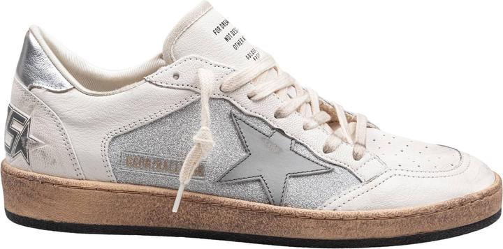 Produktbild Golden Goose ballstar in nappa and glitter natural and silver color (40)