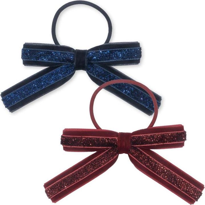 Actual product image Konges Slojd 2Pack Velvet Bow hair tie Blazer (Hair tie)
