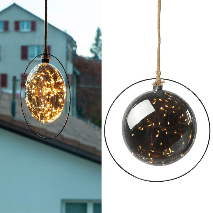Casativo Decorazione natalizia a gingilli illuminati a LED, decorazione natalizia da appendere