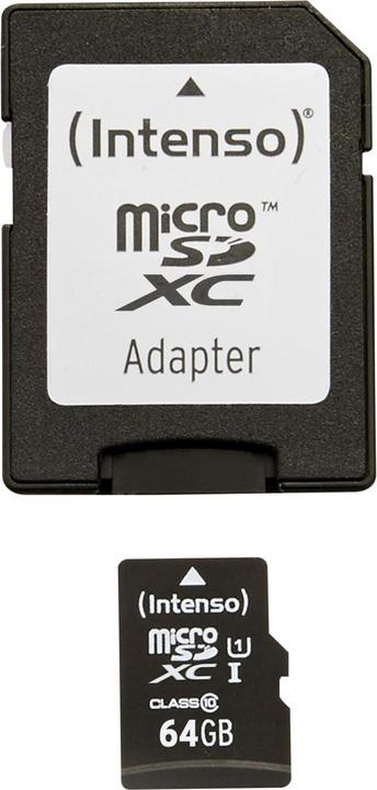 Actual product image Intenso UHS-I Premium (64 GB, microSDXC, U1, UHS-I)