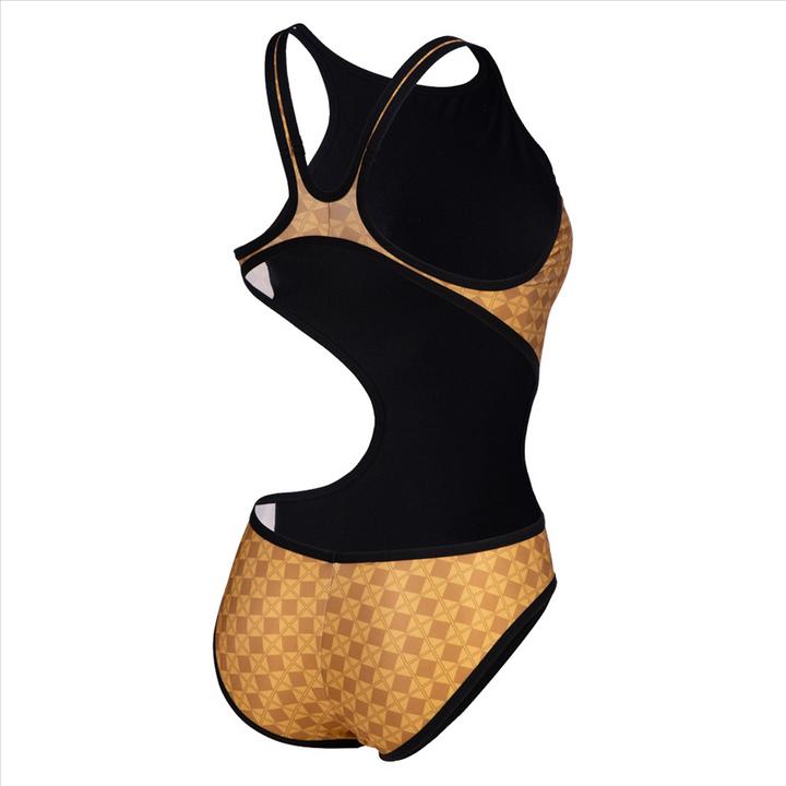Actual product image Arena W 50th Gold Swimsuit Tech One Back (32)