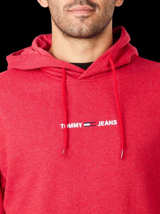 Immagine prodotto Tommy Hilfiger Tommy Jeans Felpa dritta con logo in profondo cremisi (L)