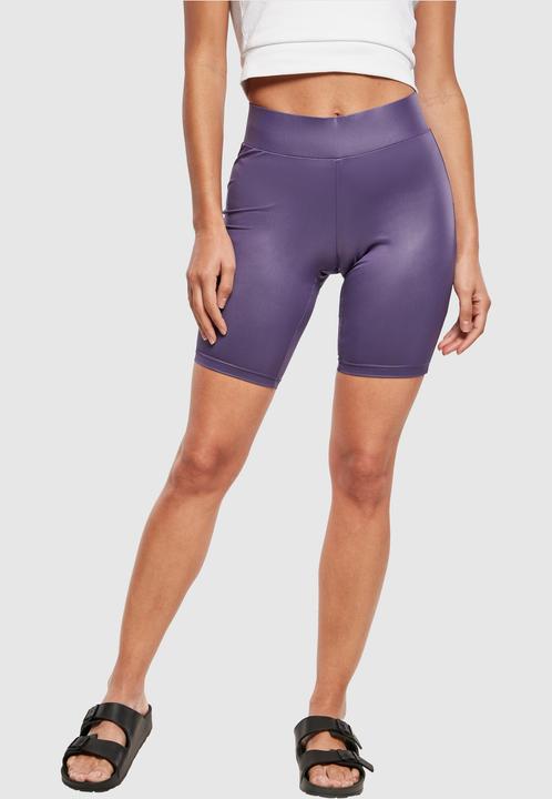 Urban Classics Ladies Imitation Leather Cycle Shorts