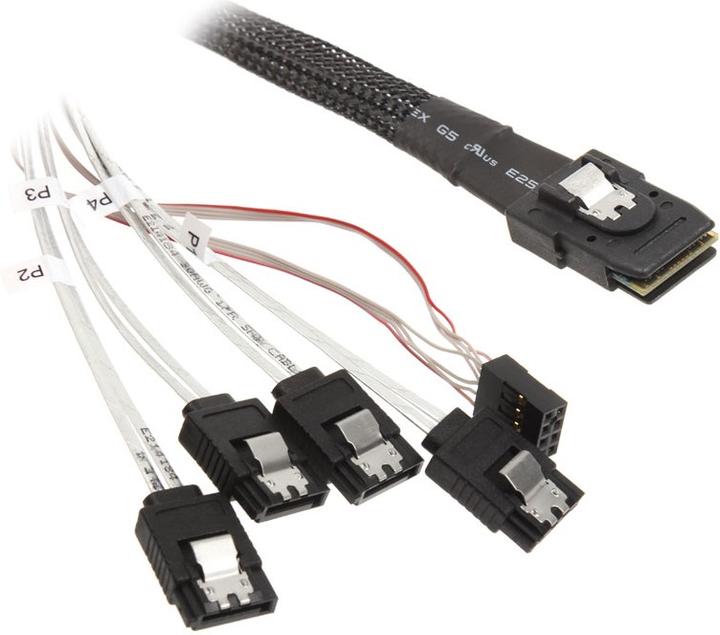 Produktbild Silverstone SST-CPS03 Mini-SAS zu SATA Kabel