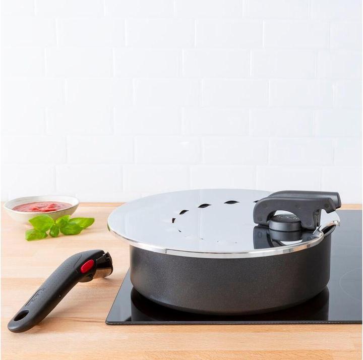 Image du produit Tefal Ingenio G6 multi-couvercle 20 à 28cm inox (28 cm, Métal, Matières plastiques)