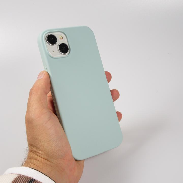 Actual product image PhoneLook Soft Touch cover water green (Apple iPhone 15 Plus)
