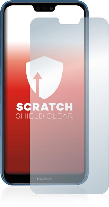 Actual product image upscreen Scratch Shield Protector (1 Piece, Huawei P20 Lite)
