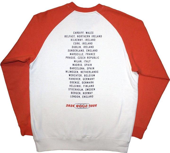 Immagine prodotto Bruce Springsteen Tour '24 Maglietta Ingranaggio Stampa posteriore Raglan Adulto Unisex (XL)
