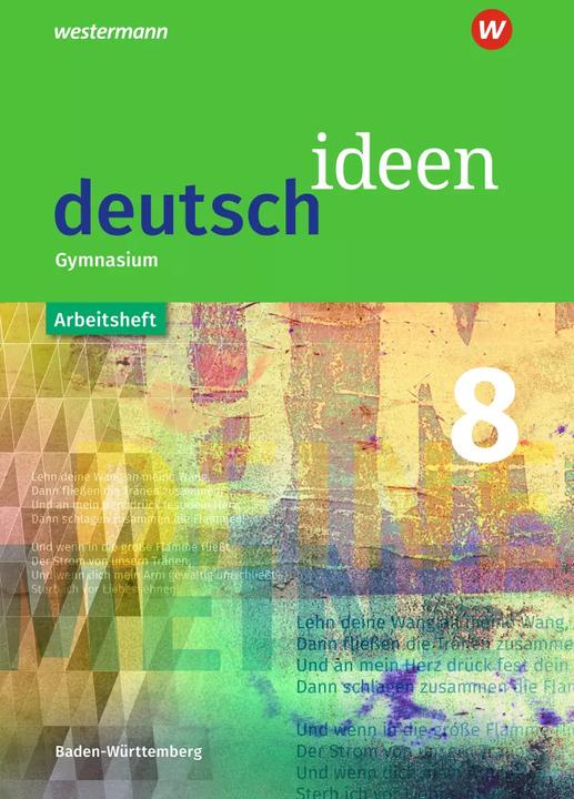 Immagine prodotto deutsch ideen 8. Arbeitsheft. Sekundarstufe 1. Baden-Württemberg (Tedesco, Thomas Rudel, Mareike Hümmer-Fuhr, Gerda Richter, Thomas Epple, Nicole Reed, Torsten Zander, Angela Müller, Alexander Reck, 2018)