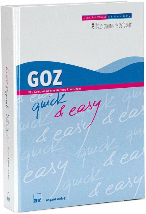 Actual product image GOZ quick & easy (German, Peter Wissing, Horst Raff, Karl-Heinz Wissig, 2021)