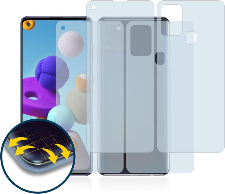 Actual product image BROTECT Full-Cover Protector Matte (2 Piece, Samsung Galaxy A21s)