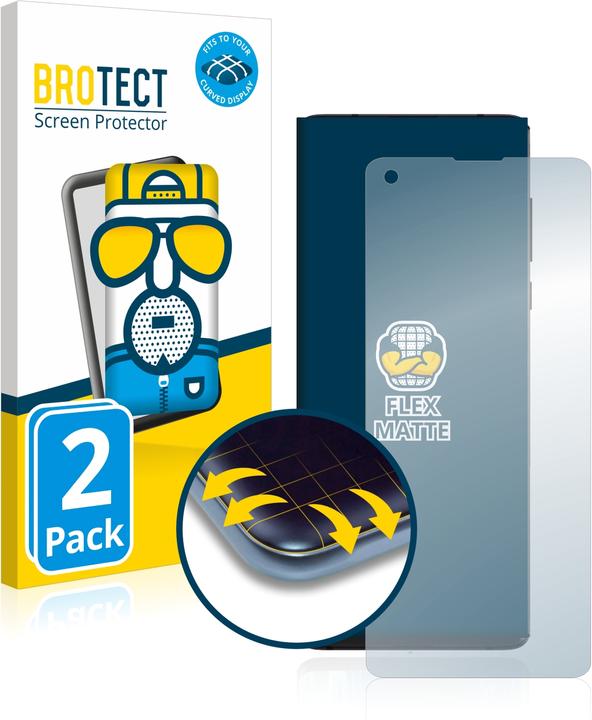Actual product image BROTECT Full-Cover Protector Matte (2 Piece, Motorola Edge)
