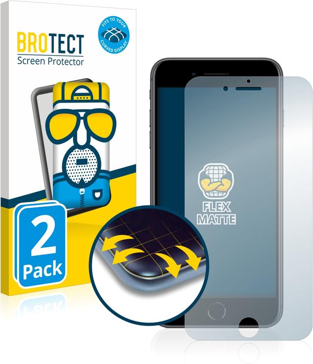 Image du produit BROTECT Full-Cover Protection Mat (2 pièce(s), Apple iPhone 8 Plus)