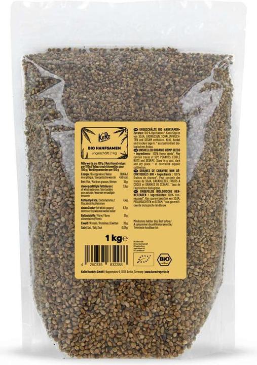 KoRo Bio Hanfsamen ungeschält (1000g) (1000 g)
