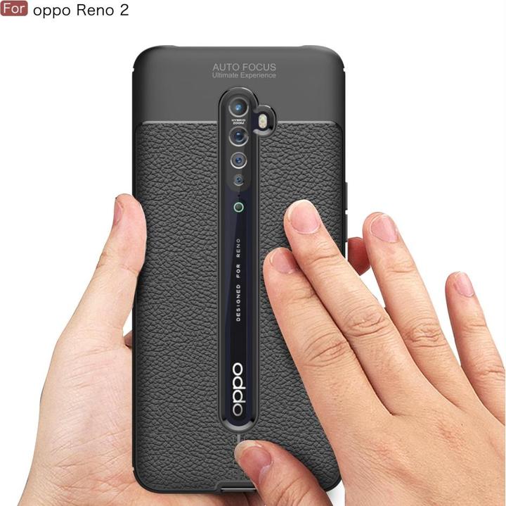 Immagine prodotto Screenguard Custodia Oppo Reno2 Design in pelle Copertura TPU (Oppo Reno 2)