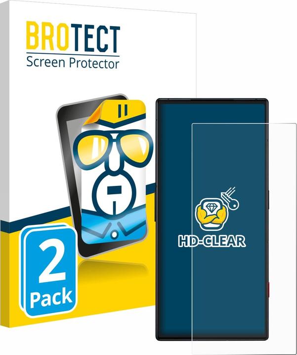 Produktbild BROTECT Schutzfolie Displayschutz Klar (2 Stück, ZTE Nubia Red Magic 8S Pro)