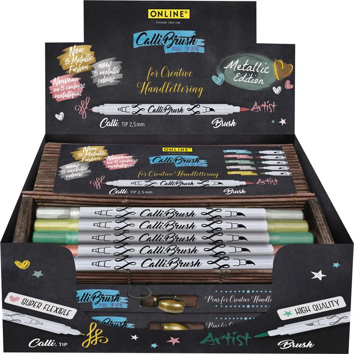 Produktbild Online CALLIBRUSH - Brush Pen Double Tip Display (Multicolor, 5 x)