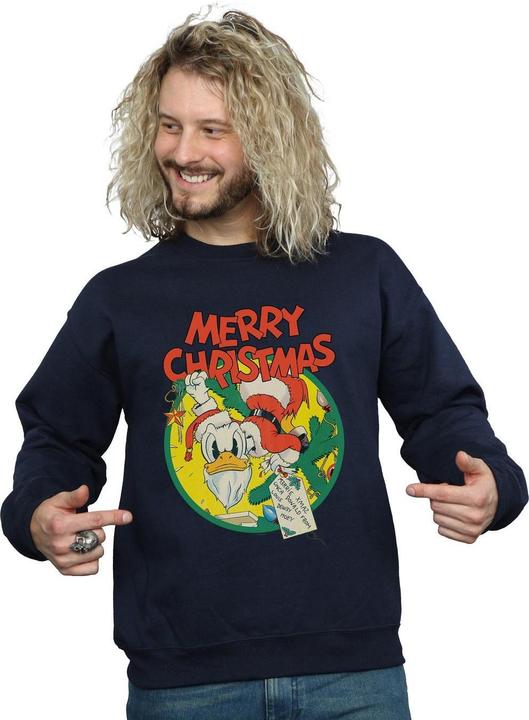 Immagine prodotto Disney Donald Duck Merry Christmas Felpa Uomo (XL)