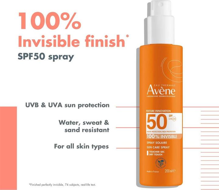Actual product image Avène Sun spray (Sun spray, SPF 50, 200 ml)