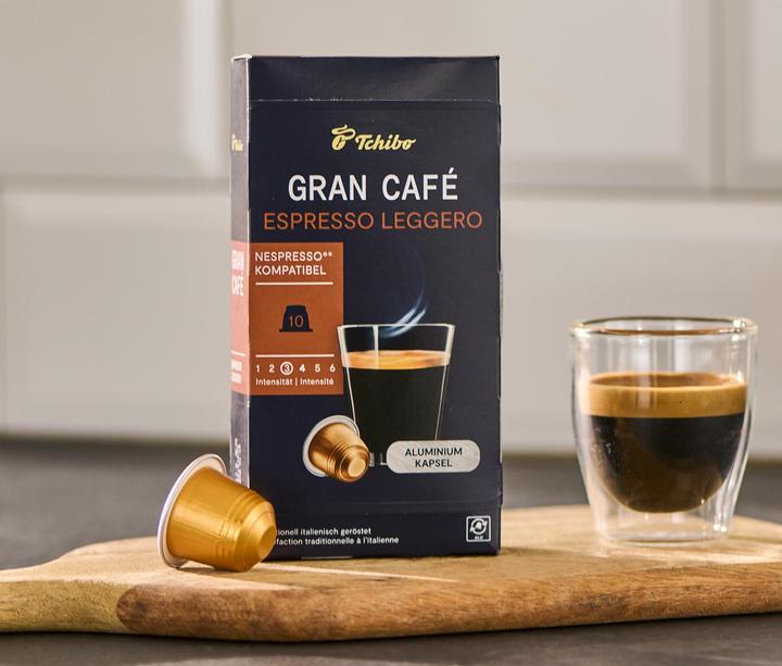 Actual product image Tchibo Gran Café Espresso Forte (10 x Port.)