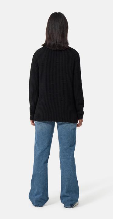 Actual product image Cash-Mere Grobgestrickter Wolle Kaschmir Rundhals Pullover (L)