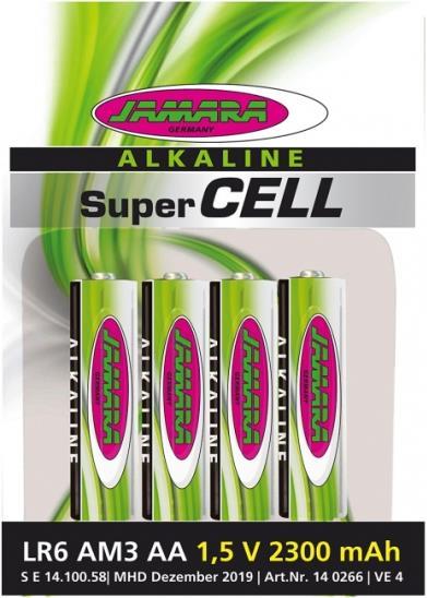 Actual product image Jamara Battery SuperCellAA Alkaline (4 pcs., AA, 2300 mAh)