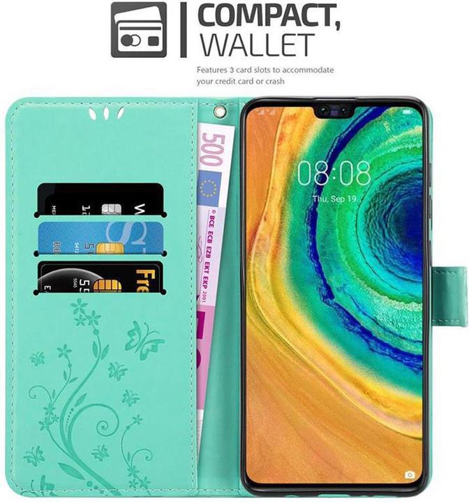 Productafbeelding Cadorabo Bloemen Boekomslag (Huawei Mate 30)