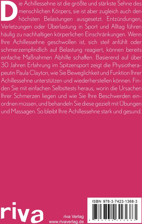 Produktbild Beschwerden der Achillessehne selbst behandeln (Deutsch, Paula Clayton, 2020)