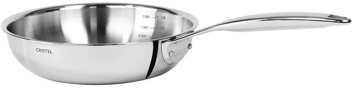 Actual product image Cristel Frying pan Castel'Pro Fixe, 22 cm (22 cm, Frying pan, Stainless steel)