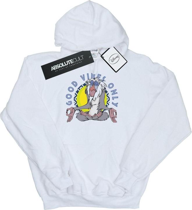 Actual product image Disney Mens The Lion King Rafiki Good Vibes Only Hoodie (XL)