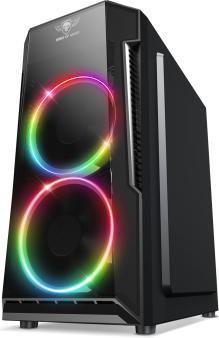 Actual product image Spirit Of Gamer Boitier Mini Tour Micro Atx Deathmatch 3 RGB Avec Panneaux Vitrés (Noir) (mATX)