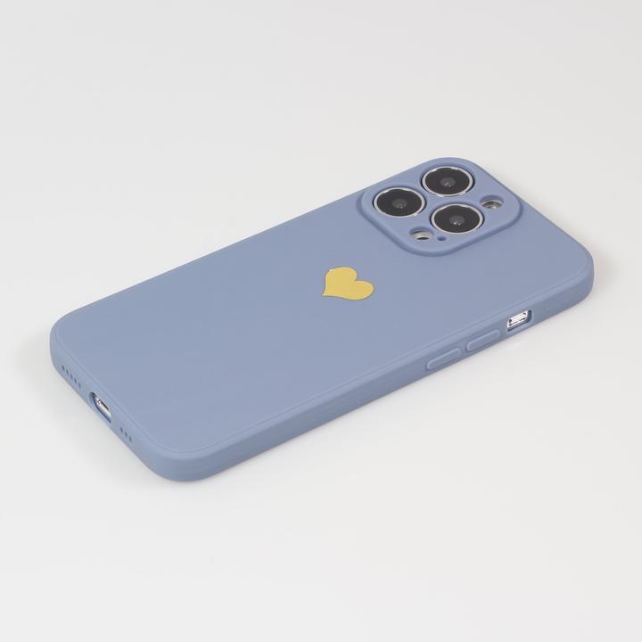 Image du produit PhoneLook Coque Silicone Mat Coeur doré (Apple iPhone 14 Pro)