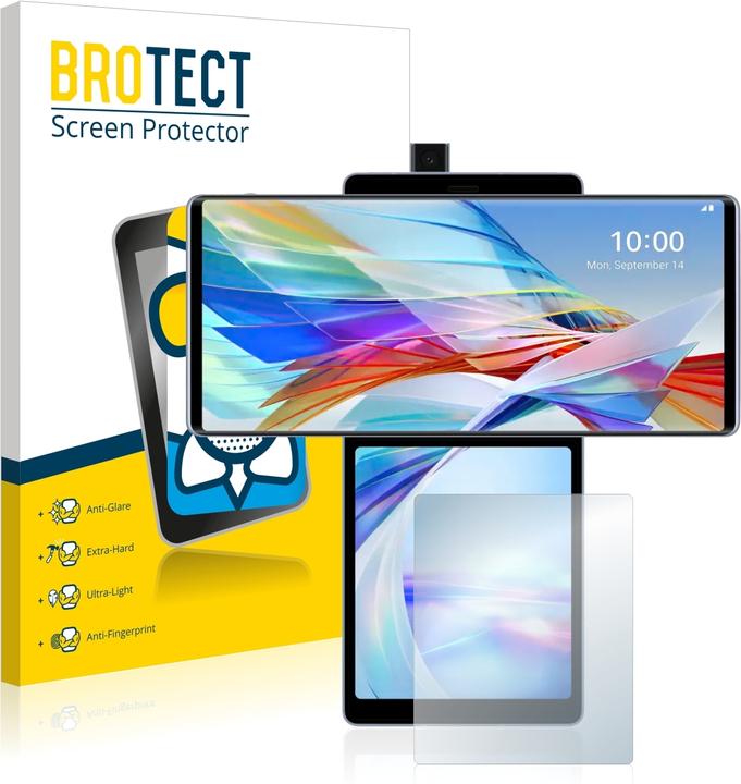 Actual product image BROTECT AirGlass Glass Matte (1 Piece, LG Wing)