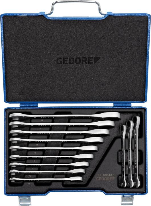 Immagine prodotto Gedore 7 R-012 Set di chiavi con cricchetto ad anello 12 pezzi 8-19 mm (8 mm, 9 mm, 10 mm, 11 mm, 12 mm, 13 mm, 14 mm, 15 mm, 16 mm)