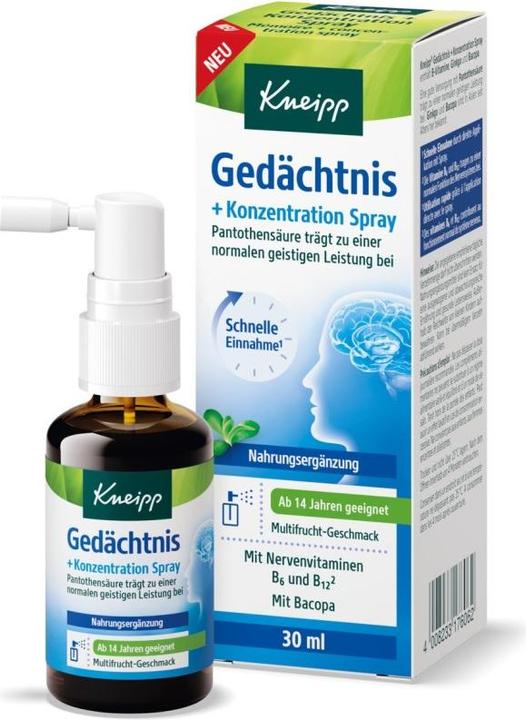 Produktbild Kneipp Gedächtnis + Konzentration Spray (1 Stück, Spray)