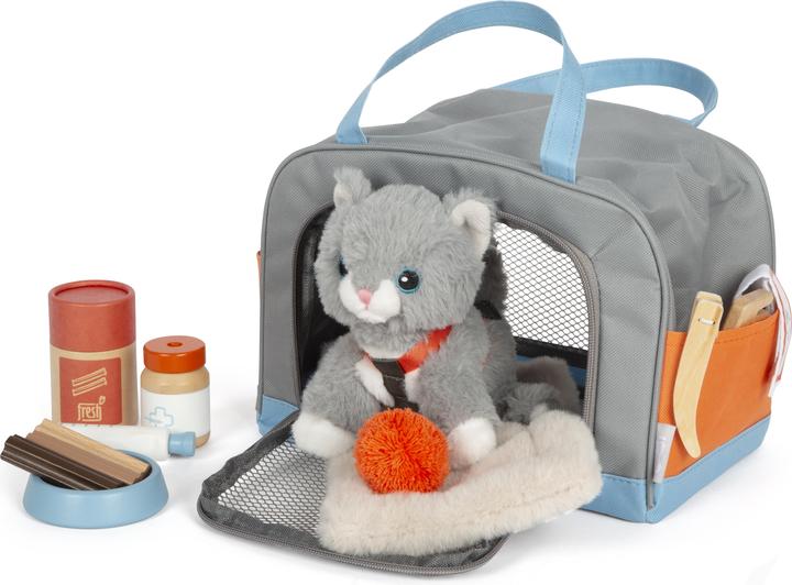 small foot Katze mit Tasche und Pflege-Set