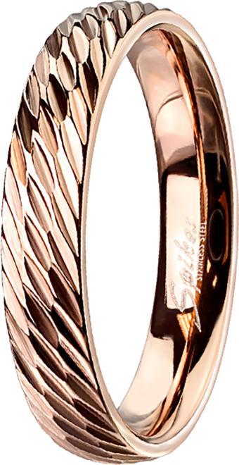 Produktbild Star Piercing Ring rosegold mit Diagonalen schnitte (61, 900 Platin)
