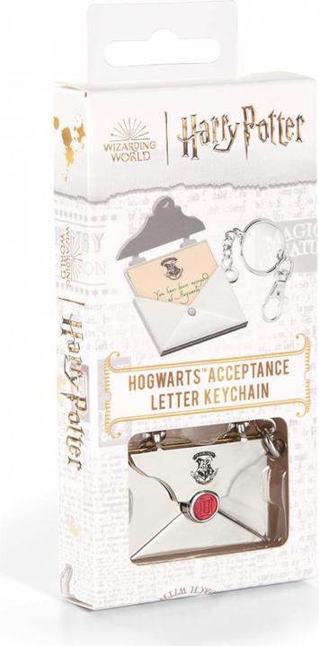 Immagine prodotto Noble Collection Harry Potter portachiavi in metallo Lettera di accettazione di Hogwarts