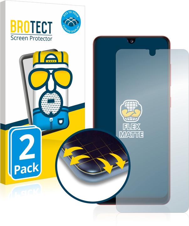Actual product image BROTECT Full-Cover Protector Matte (2 Piece, Samsung Galaxy A31)