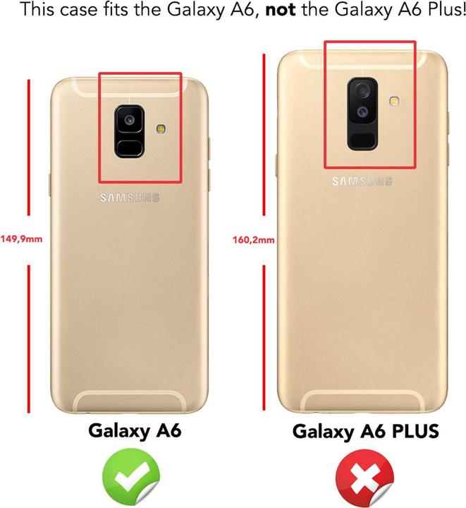 Actual product image Nalia Glitter mobile phone case (Samsung Galaxy A6)