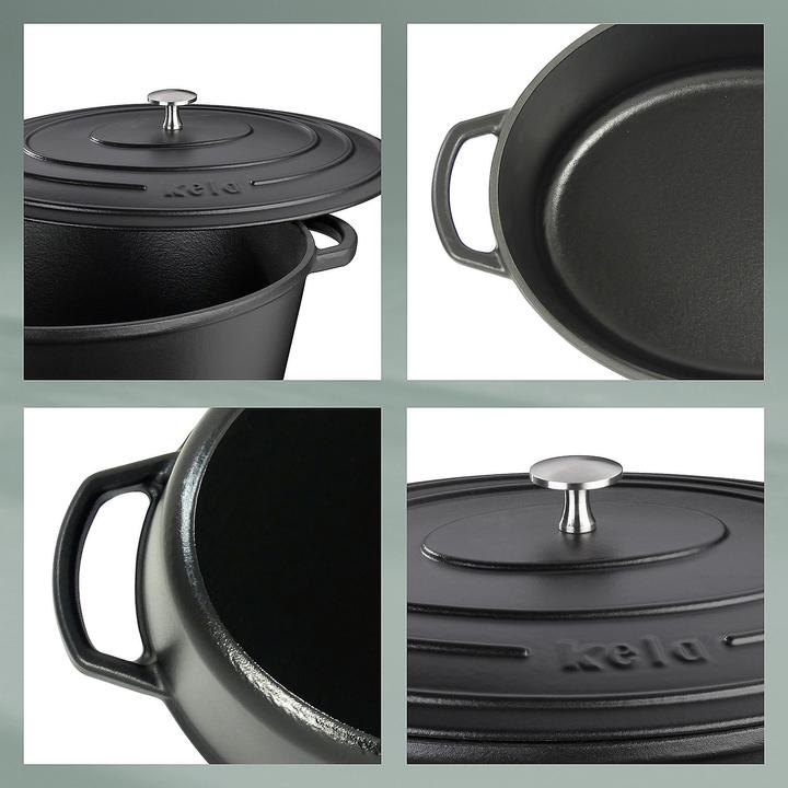 Actual product image Kela Roasting tray round Calido (28 cm, Casserole + Stewpot, Cast iron)