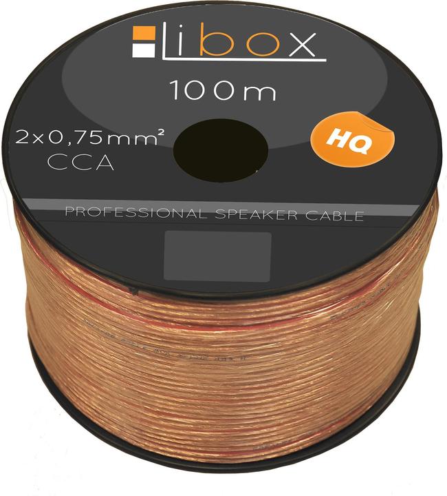 Image du produit Libox Câble głośnikowy 2x0 75mm LB0006 Câble audio 100 m Transparent (100 m, 0.75 mm²² mm)