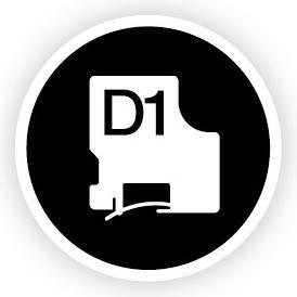 Actual product image Dymo S0720830 Standard tape (1.90 cm, White)