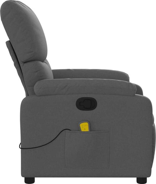 Actual product image VidaXL Massage chair dark grey fabric,Colour: Dark grey,Material